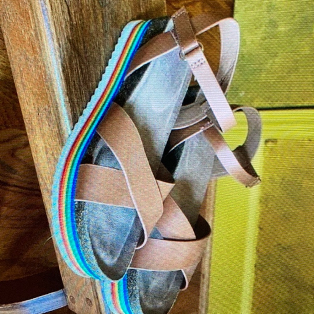 Vibrant multicolor sole stylish shoes